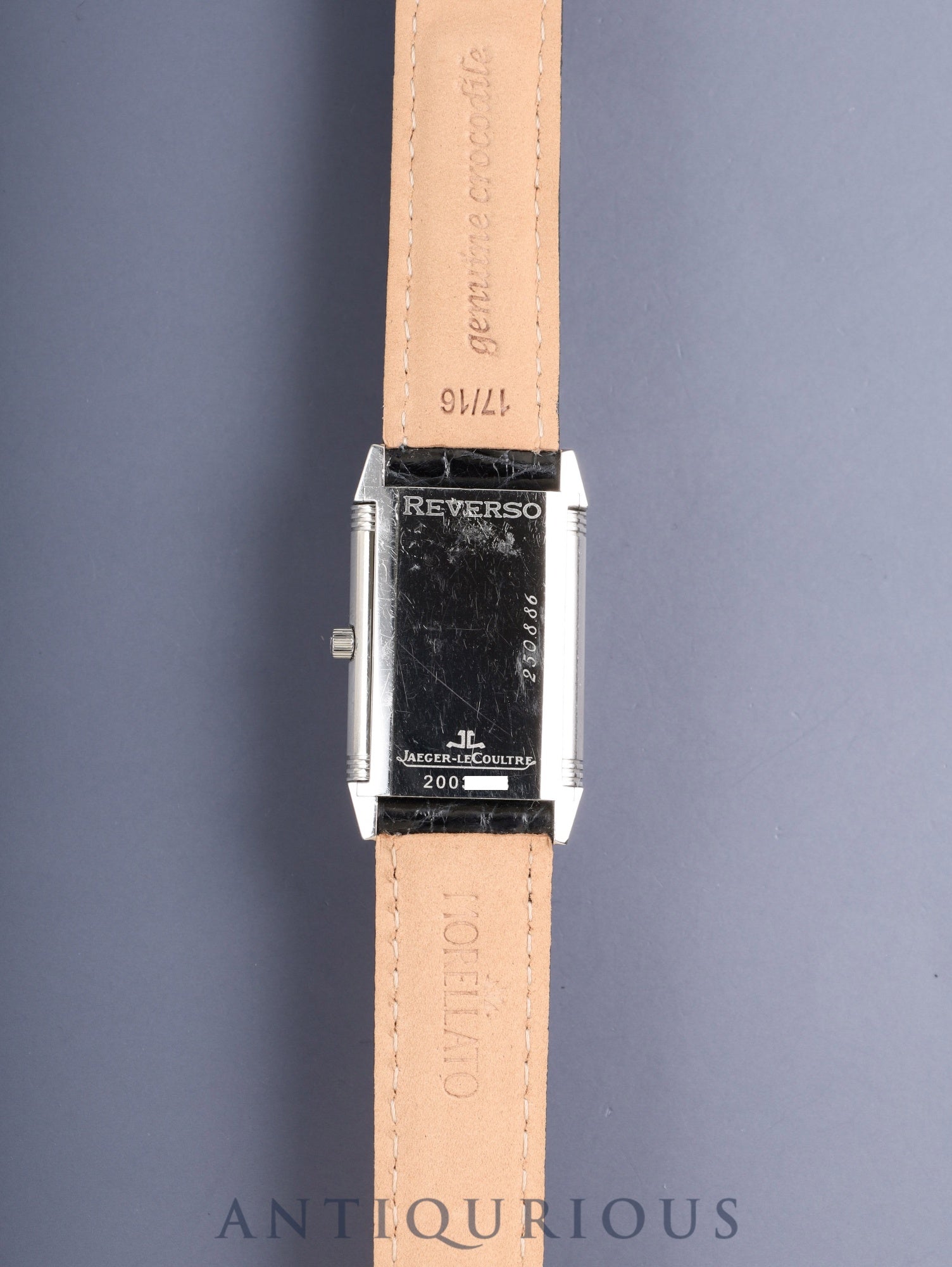 ジャガー・ルクルト レベルソ クラシック 250.8.86 / Q2508420 手巻き Cal.846-1 SS 革 純正尾錠（SS） シルバーアラビア文字盤 オーバーホール済み