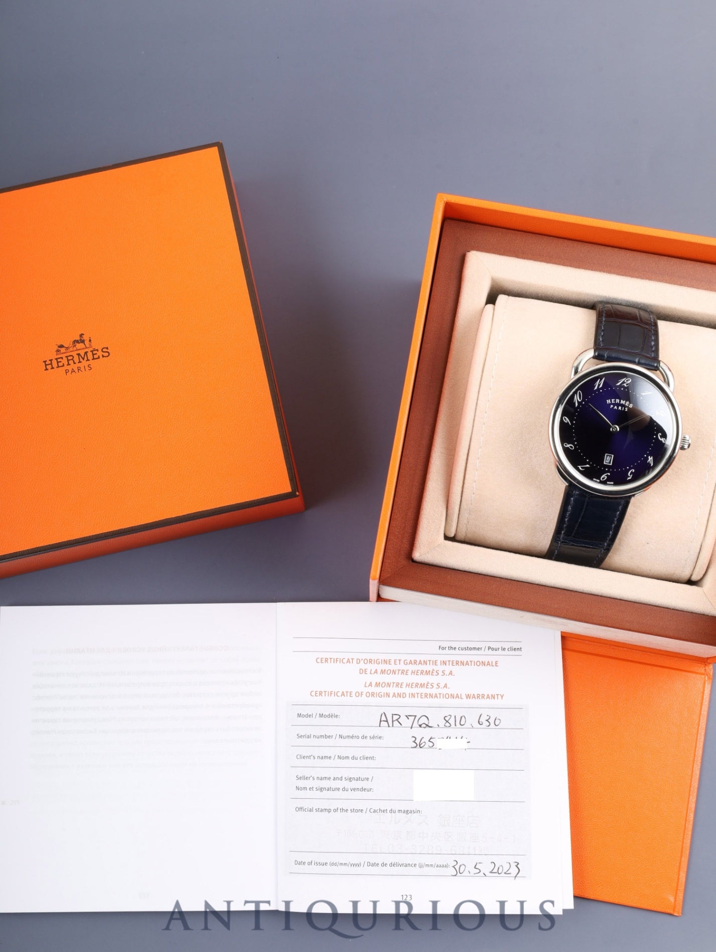 【ジャンク品】ヴィンテージ　HERMES　腕時計　メンズ エルメスの腕時計（HERMES）| 東京銀座のヴィンテージドレスウォッチ