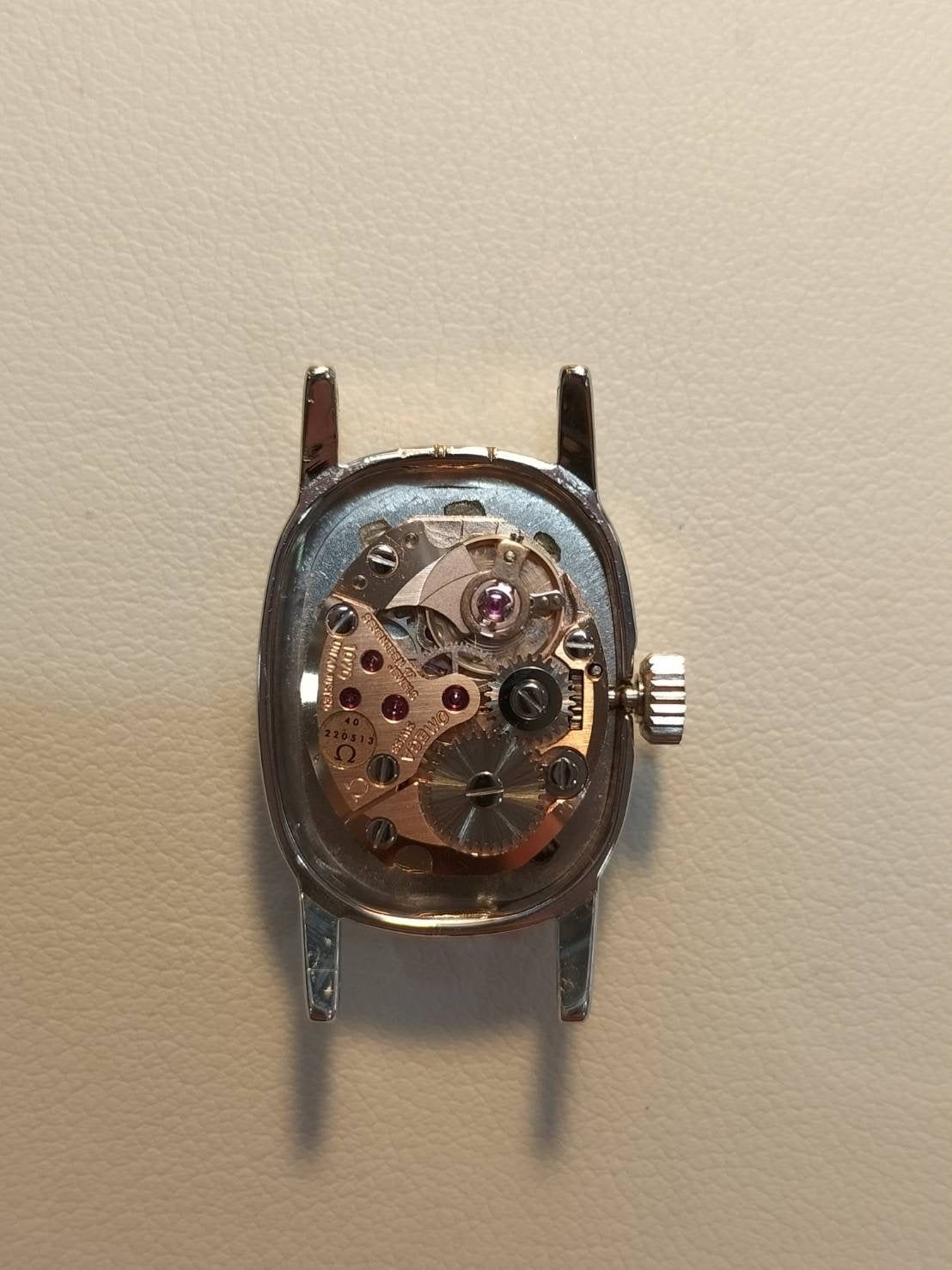 オメガ デ・ヴィル MF511.0454 手巻き Cal.1070 SS 革 純正尾錠（SS） シルバー文字盤  ケース オーバーホール済み