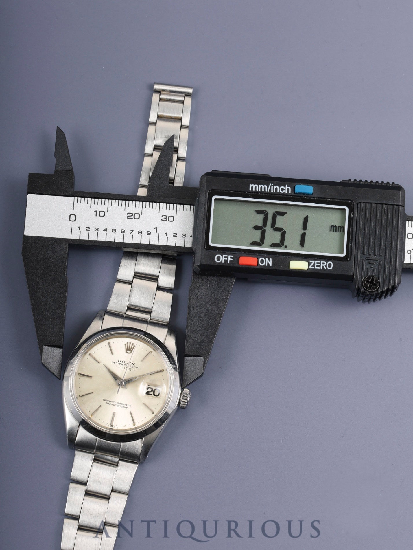 ロレックス オイスターパーペチュアルデイト 1500 自動巻き Cal.1560  SS SS シルバー文字盤 11番（1964年）オーバーホール済み