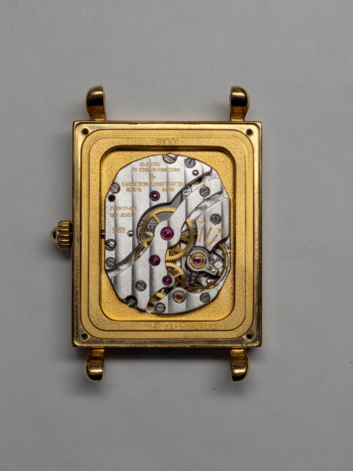 ヴァシュロン・コンスタンタン ヒストリーク キャビノチェ 91001/000G-7 手巻き Cal.1017 750YG 純正革ベルト 純正ピンバックル（750YG） アイボリー文字盤（σダイアル）箱 保証書（2006年） ケース 冊子  オーバーホール済み