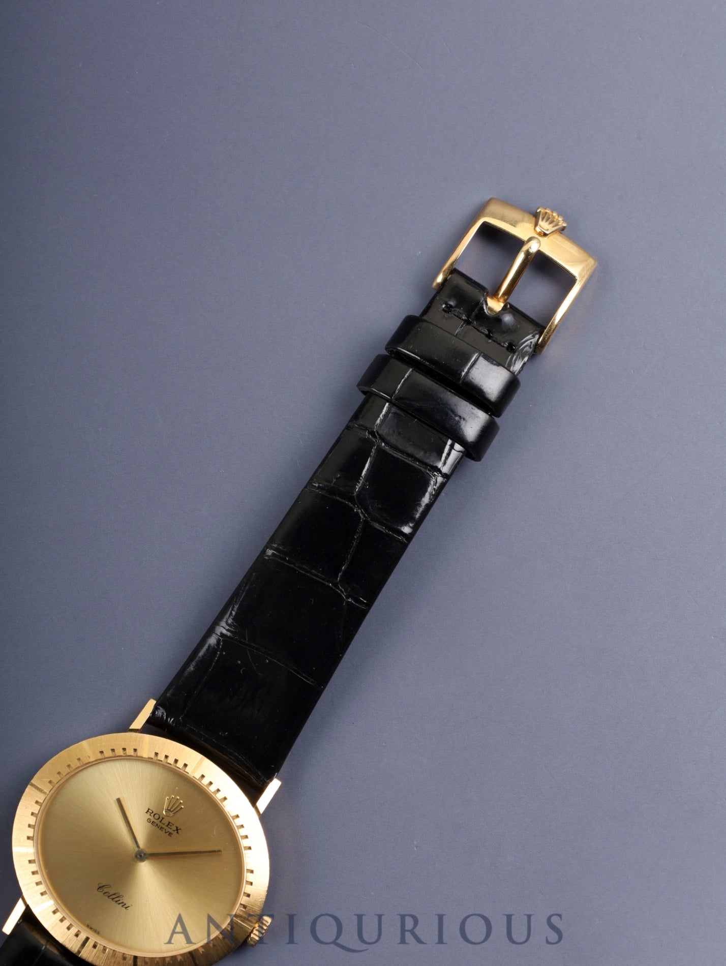 ロレックス チェリーニ 4083 手巻き Cal.1602 750YG 革 純正ピンバックル（GP）シャンパン文字盤 W番台（1994年～1995年）オーバーホール済み