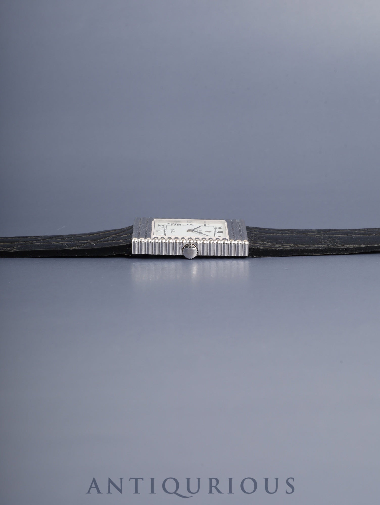 ロレックス チェリーニ 4012 手巻き Cal.1600 750WG 革 純正ピンバックル（SS）ホワイトローマン文字盤（SWISS表記）38番台 (1973年） オーバーホール済み