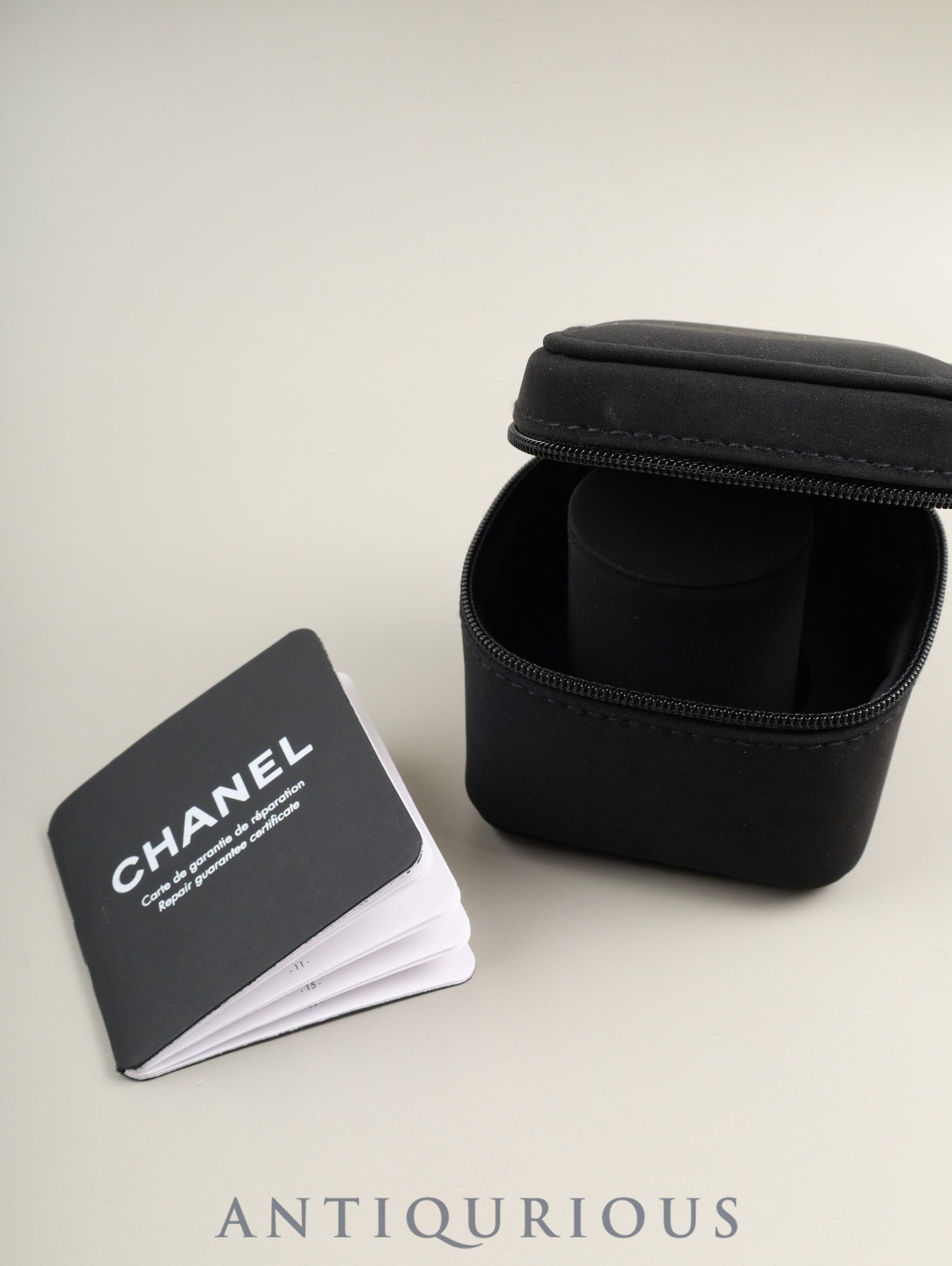 Chanel Premiere M H0001 Quartz Cal.976.001 GP GP/Leather Black Dial Case Service Warranty (February 2026) Overhauled