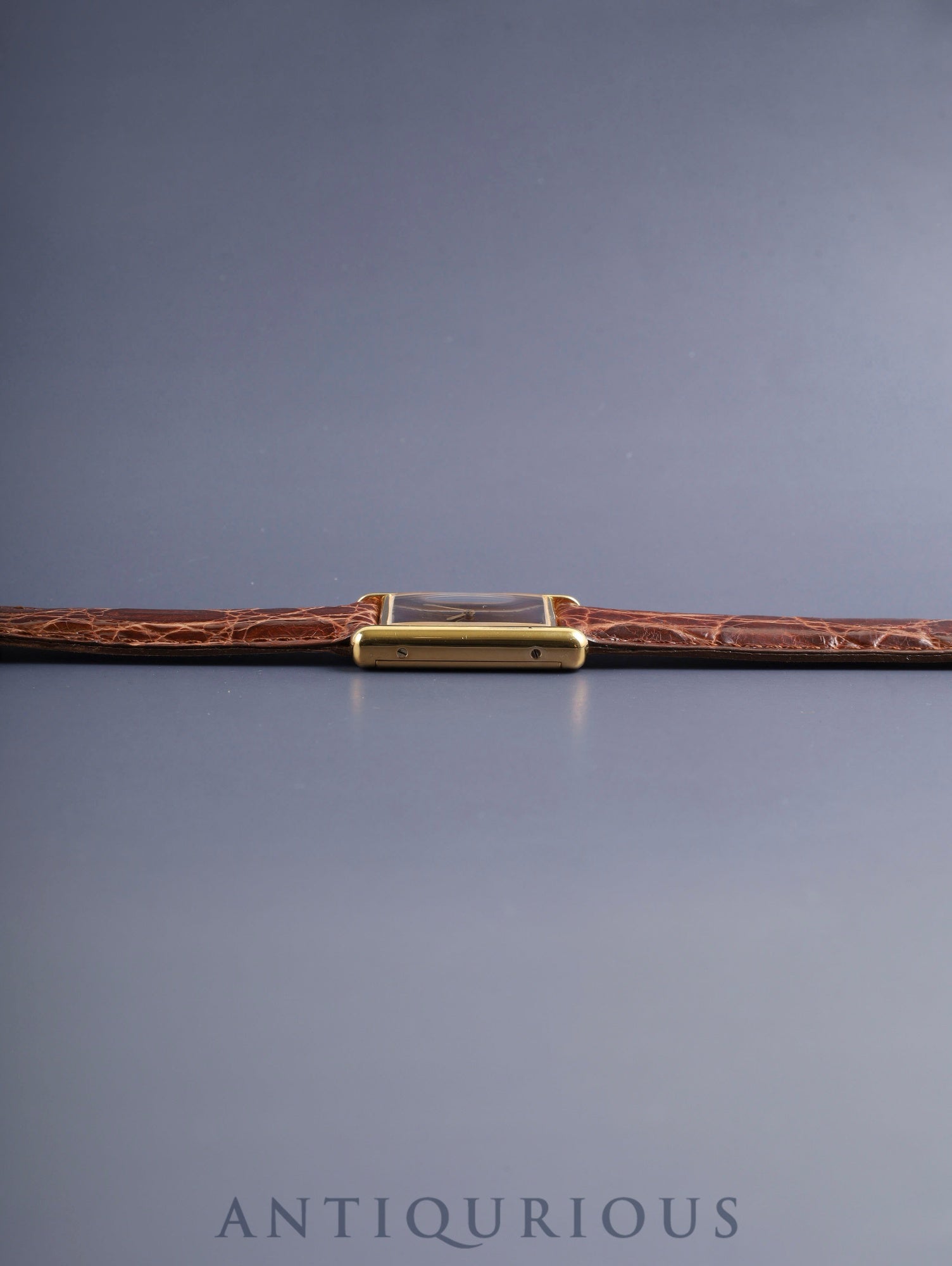 Cartier Must Tank LM Hand-wound Cal.78-1 SV925 Leather Original pin buckle (GP) Mahogany dial (SWISS inscription) Box Warranty (undated) Booklet Overhauled Polished