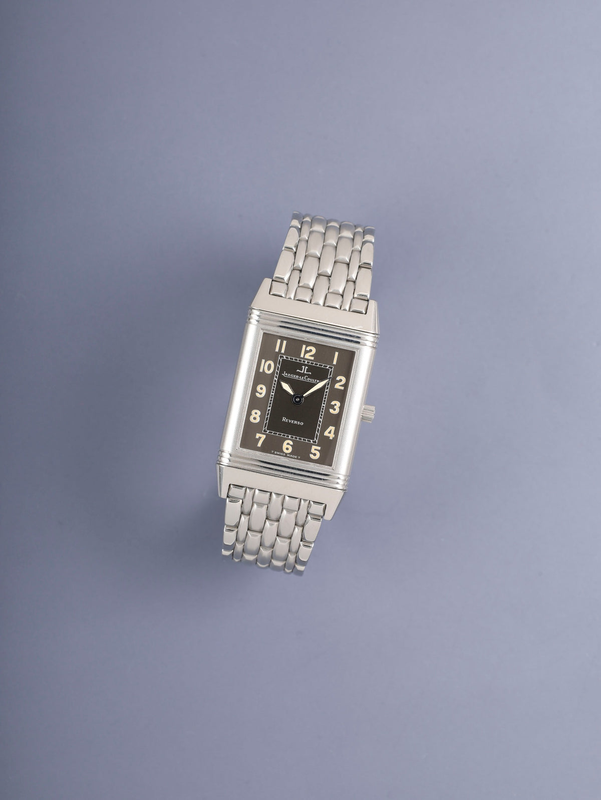 ジャガー・ルクルト レベルソ クラシック シャドウ 251.8.86 手巻き Cal.846-1 SS SS  グレーアラビア文字盤（T SWISS MADE T表記） 23×38mm 1990年代前半〜後半 オーバーホール済み