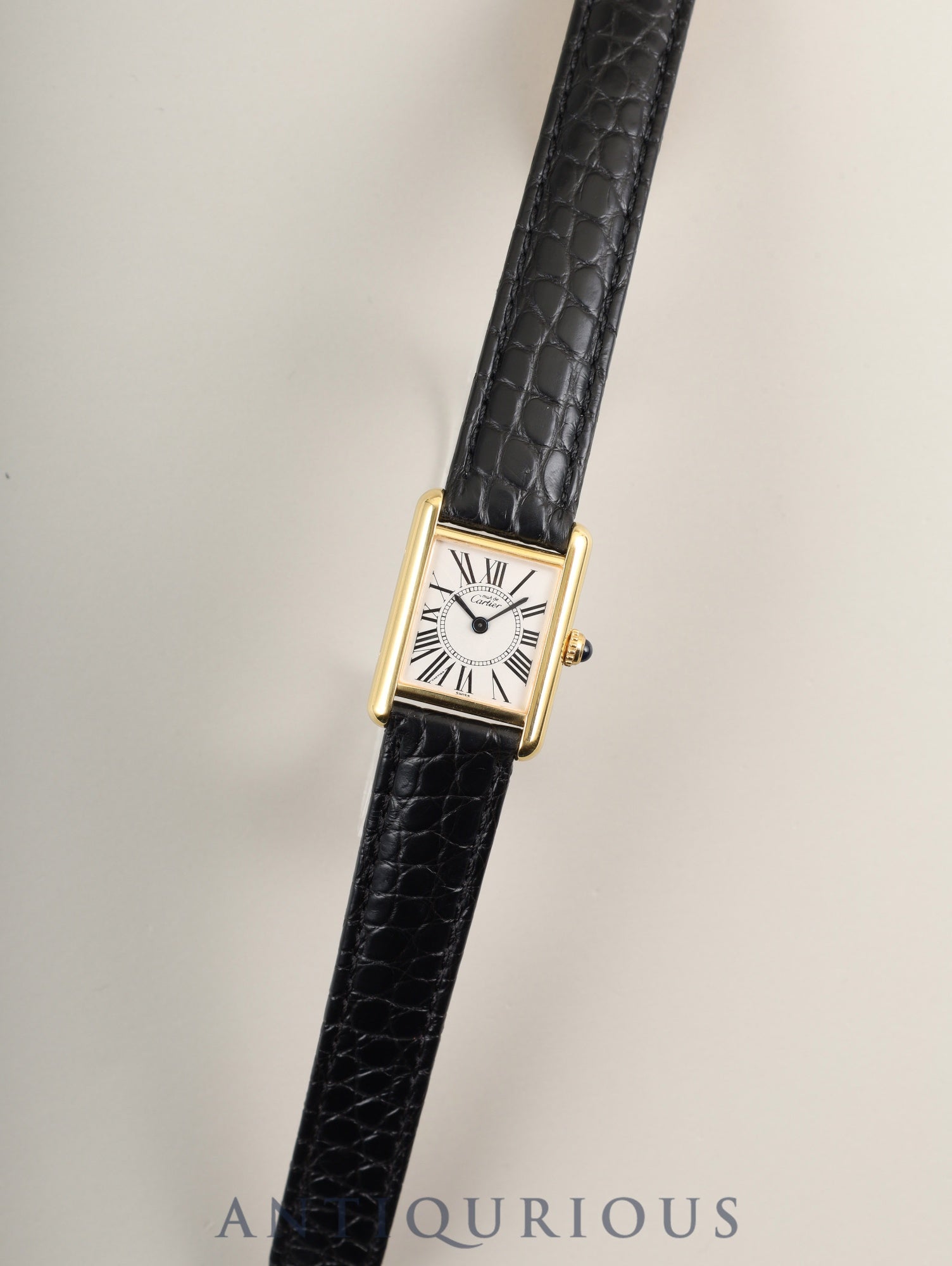 Ferrari Cartier フェラーリ カルティエ マストタンク 動作品 カルティエ マストタンク SM 5057001 クォーツ Cal.057 SV925 革 純正D