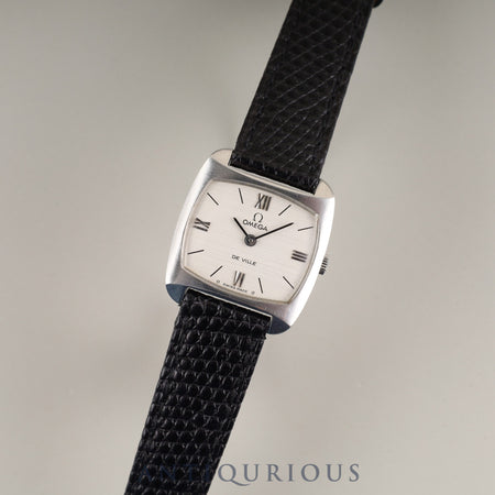 Omega De Ville 511.305 Manual Winding Caliber 620 Stainless Steel Leather Strap with Aftermarket Buckle (SS) Silver Roman Dial Overhauled