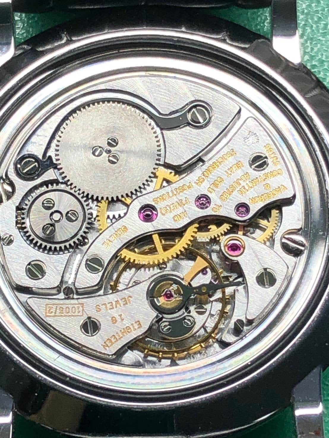 VACHERON・CONSTANTIN ヴァシュロン・コンスタンタン PATRIMONY パトリモニー 33093/3 手巻き Cal.1003/2 WG 革 純正尾錠（750）ホワイト文字盤