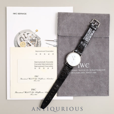 IWC アイダブリュシー  PORTOFINO ポートフィノ IW3513 自動巻き Cal.37521 SS 純正ベルト 純正尾錠（SS）ホワイト文字盤 保証書（1992年）