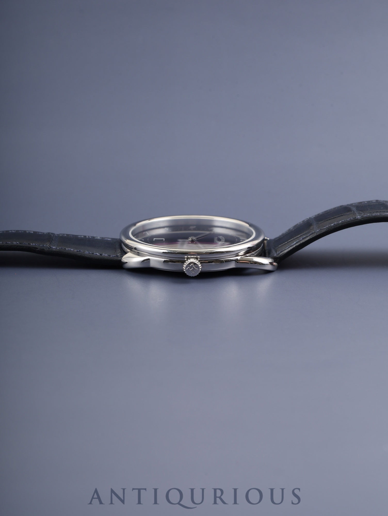 エルメス アルソー AR7Q.810.630 クォーツ SS 純正革ベルト（B刻印：2023）純正尾錠（SS） ブルーアラビア文字盤 箱 冊子 保証書（2023年） オーバーホール済み