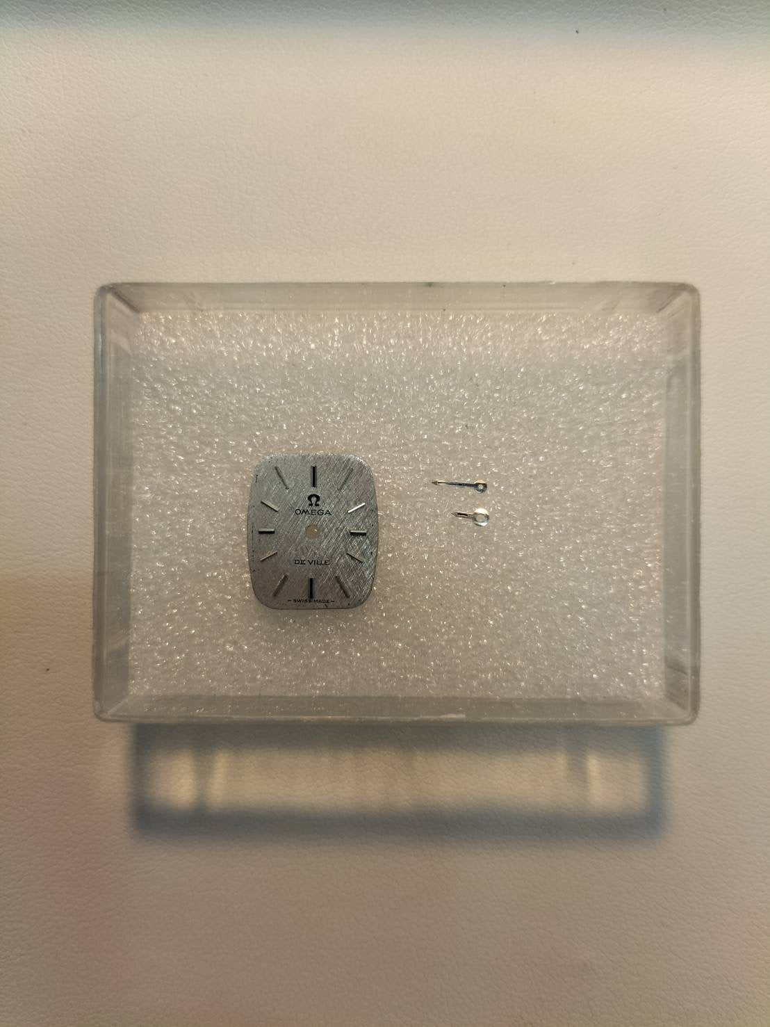 Omega De Ville, manual winding, stainless steel, leather, non-original buckle (SS), silver dial, overhauled