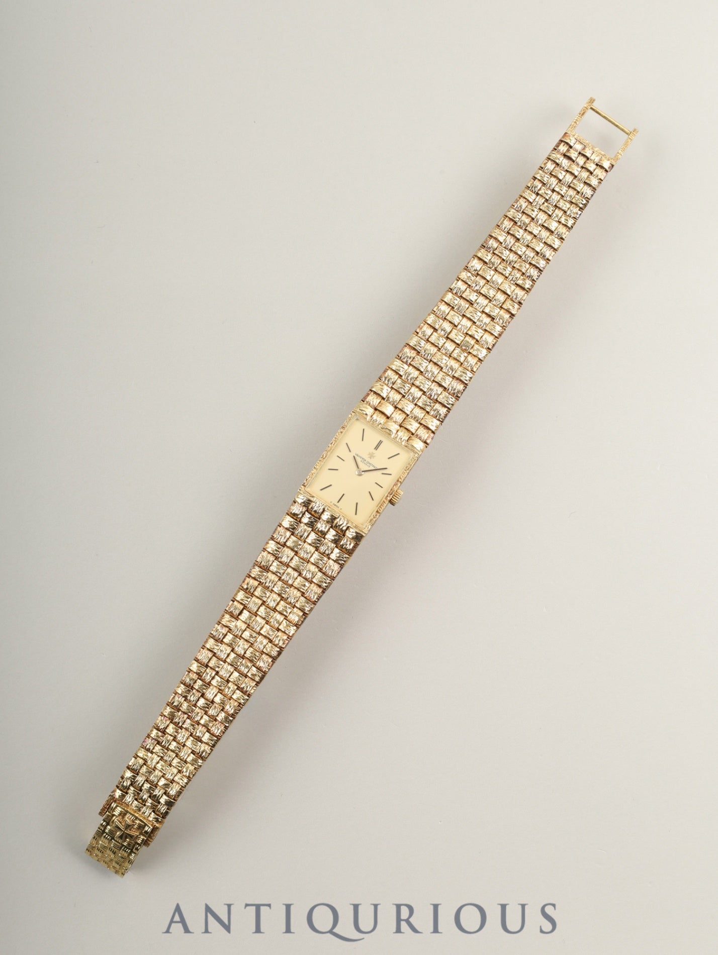 Vacheron Constantin Mesh d'Or 33030 Manual Winding Cal.1052 750YG 750YG Champagne Dial Overhauled