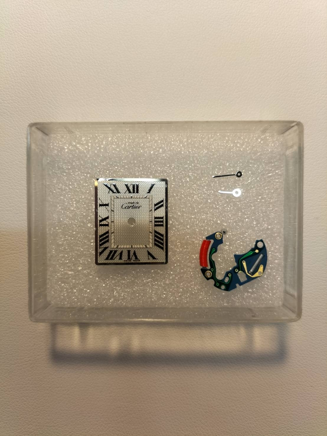 Cartier Must Tank MM W1016230 / 2416 Quartz Cal.057 SV925 Leather Genuine Deployant Buckle (SS) Light Green Roman Dial (SWISS MADE, 2000 Christmas Limited Edition) Overhauled