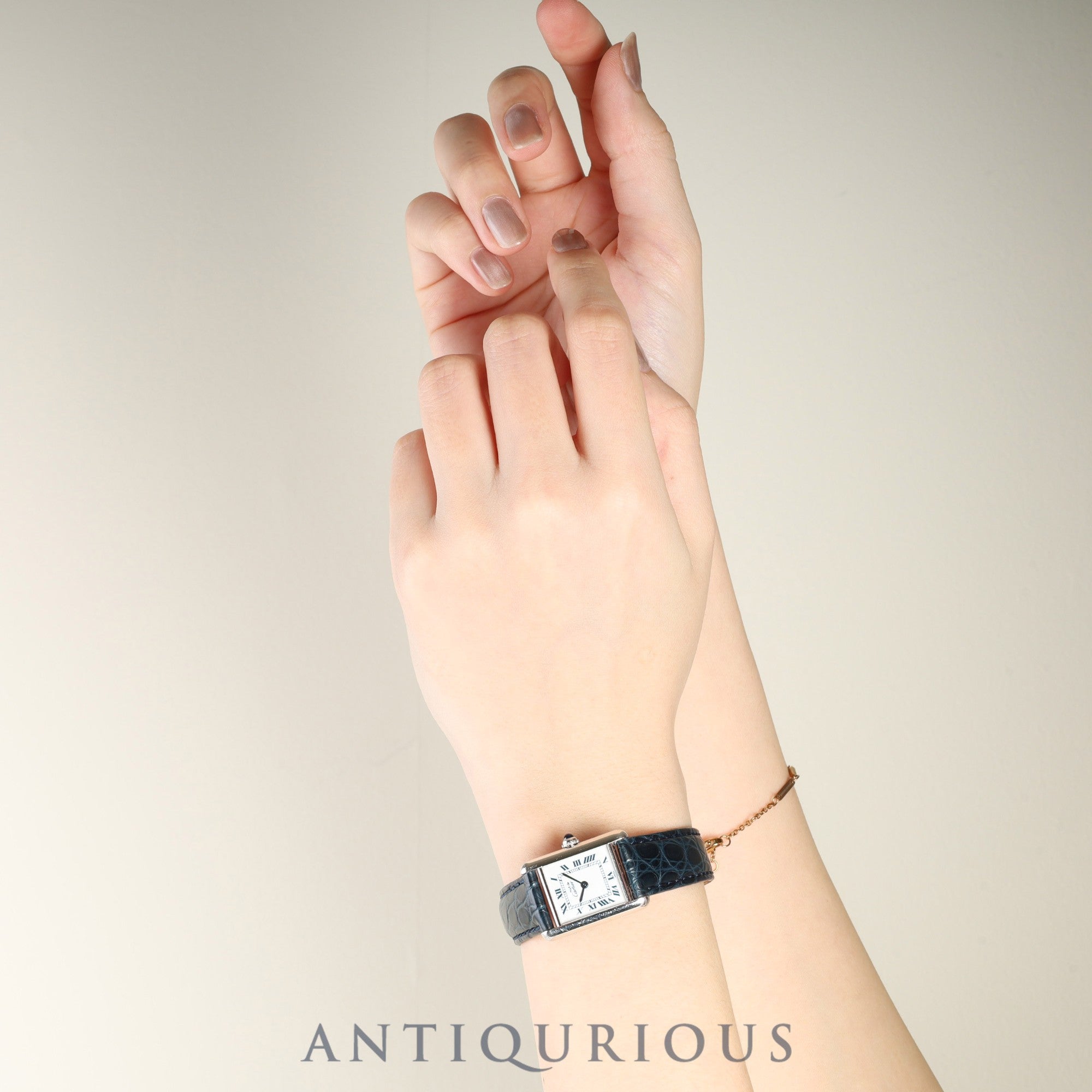 カルティエ マストタンク SM 1614 クォーツ Cal.057 SV925 SV925 革