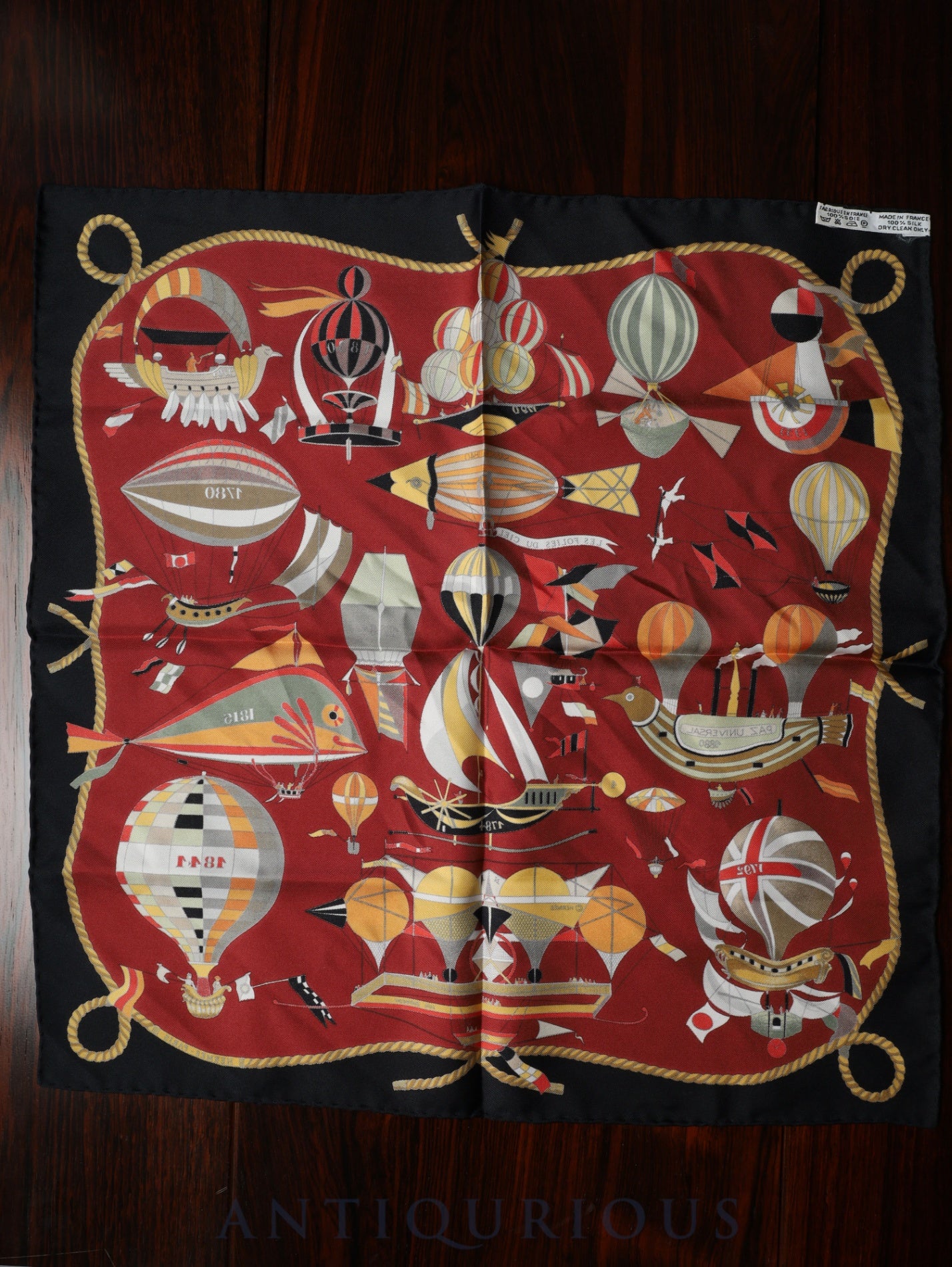 Hermès Scarf Carre 45 Les Folies Du Ciel SILK 100%