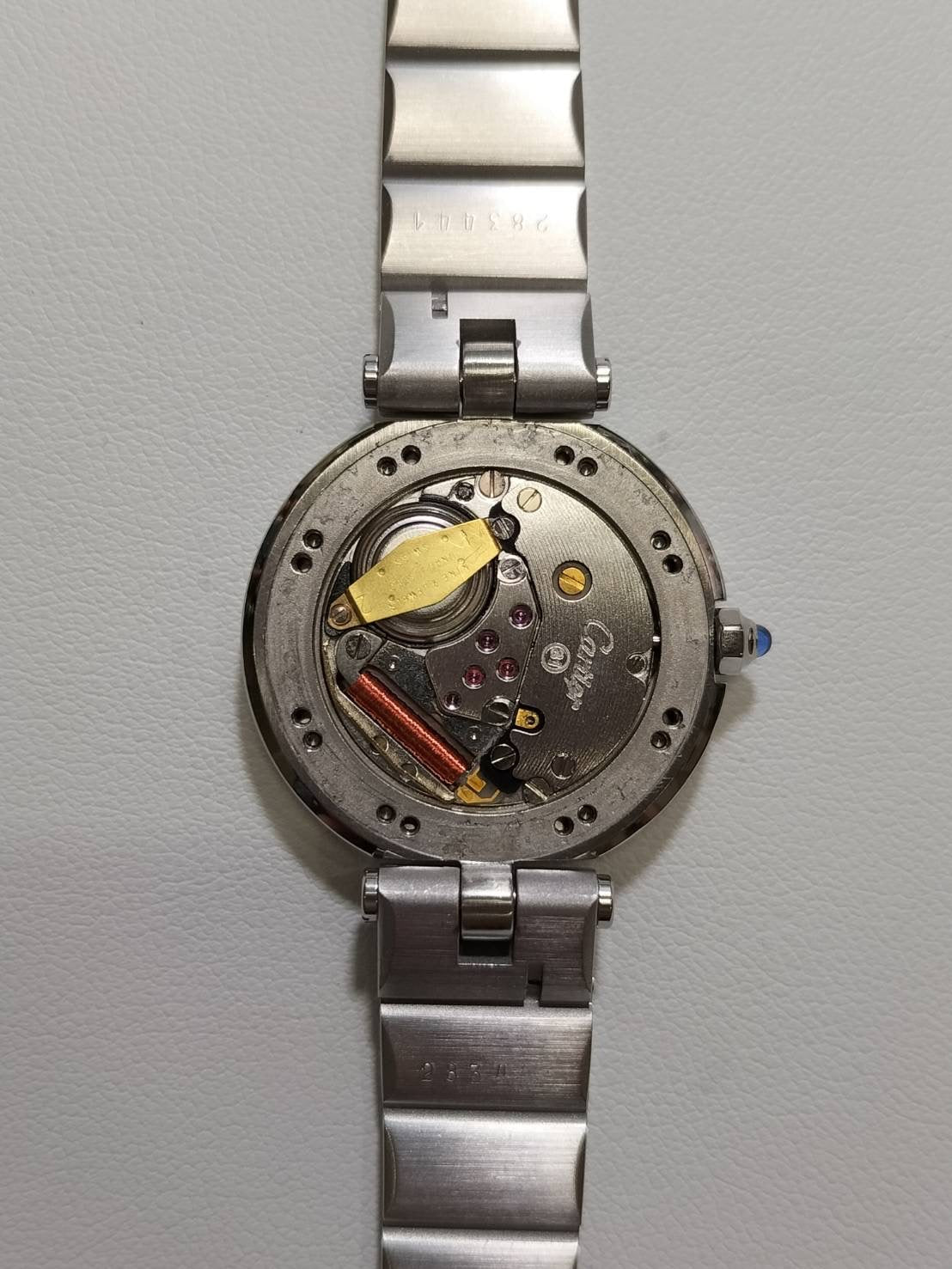 カルティエ サントス ヴァンドーム SM 81924 クォーツ Cal.81 SS SS ゴーストグレー文字盤（SWISS表記）オーバーホール済み