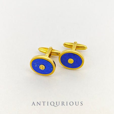 DUNHILL cufflinks lapis lazuli