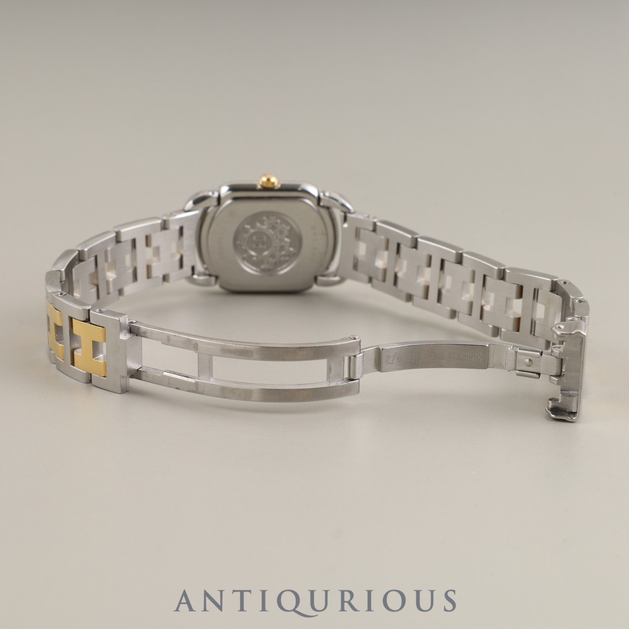 Hermès Rallye RA1.220 Quartz Cal.976.001 SS/GP SS/GP White Dial Overhauled
