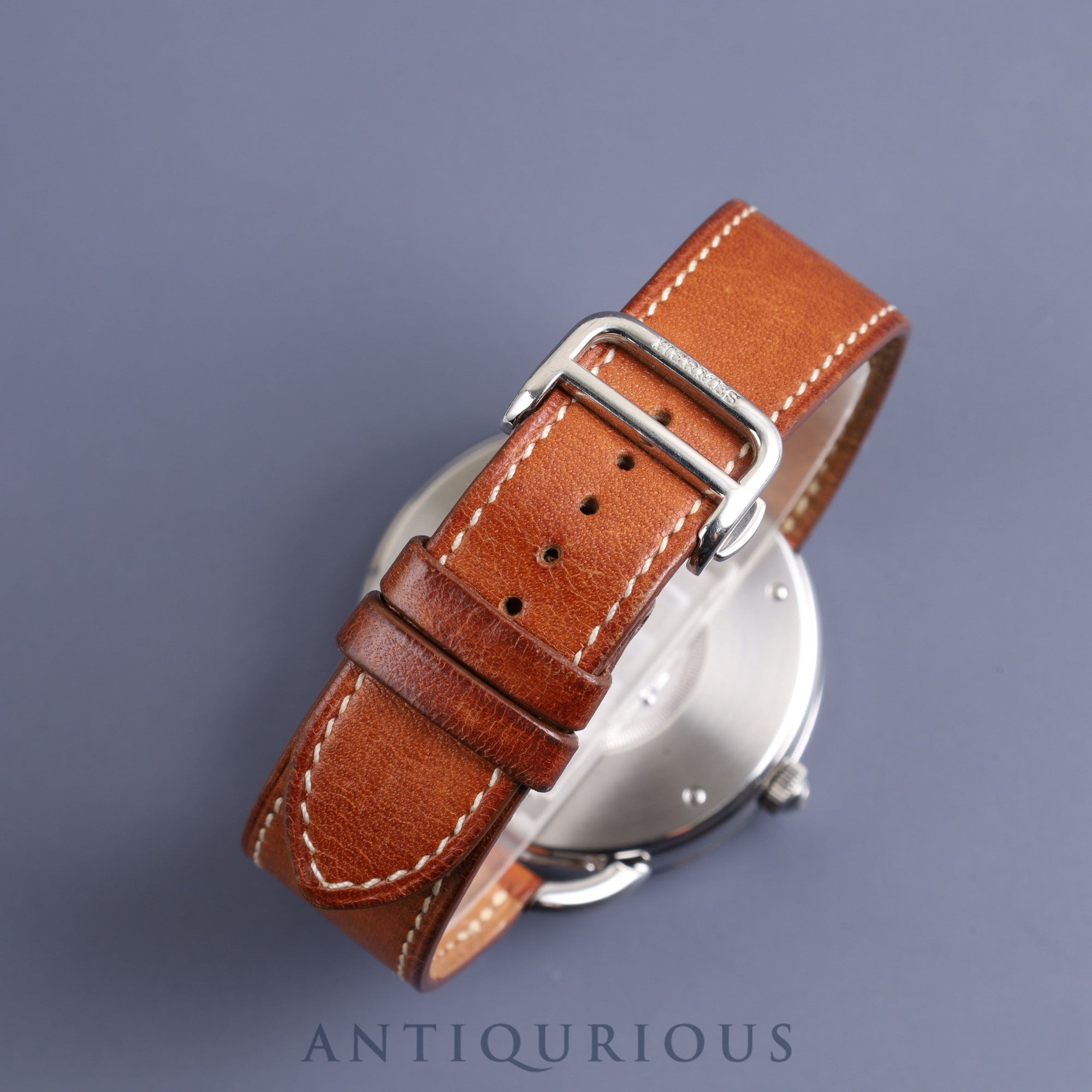 Hermes Arceau AR4.810 Automatic SS Genuine leather strap Genuine buckle (SS) Brown Arabic dial Box Warranty card (unsigned) Overhauled