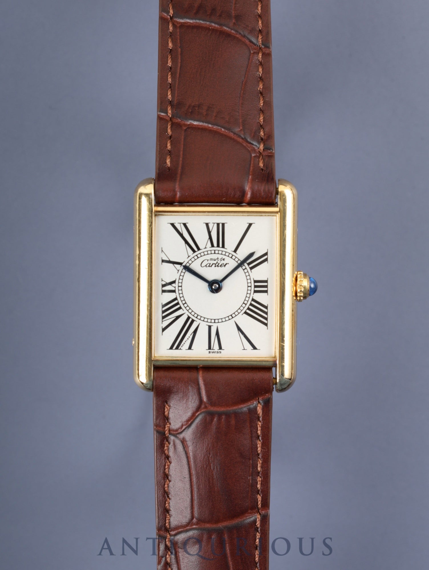 カルティエ マストタンク LM W1005554 / 590005 クォーツ Cal.90  SV925  革 純正Dバックル（GP）オパラン文字盤 オーバーホール済み