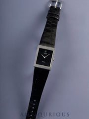 ロレックス チェリーニ 4014 手巻き Cal.1600 750WG 革 純正尾錠（GP） ブラック文字盤 33番台（1971年）オーバーホール済み