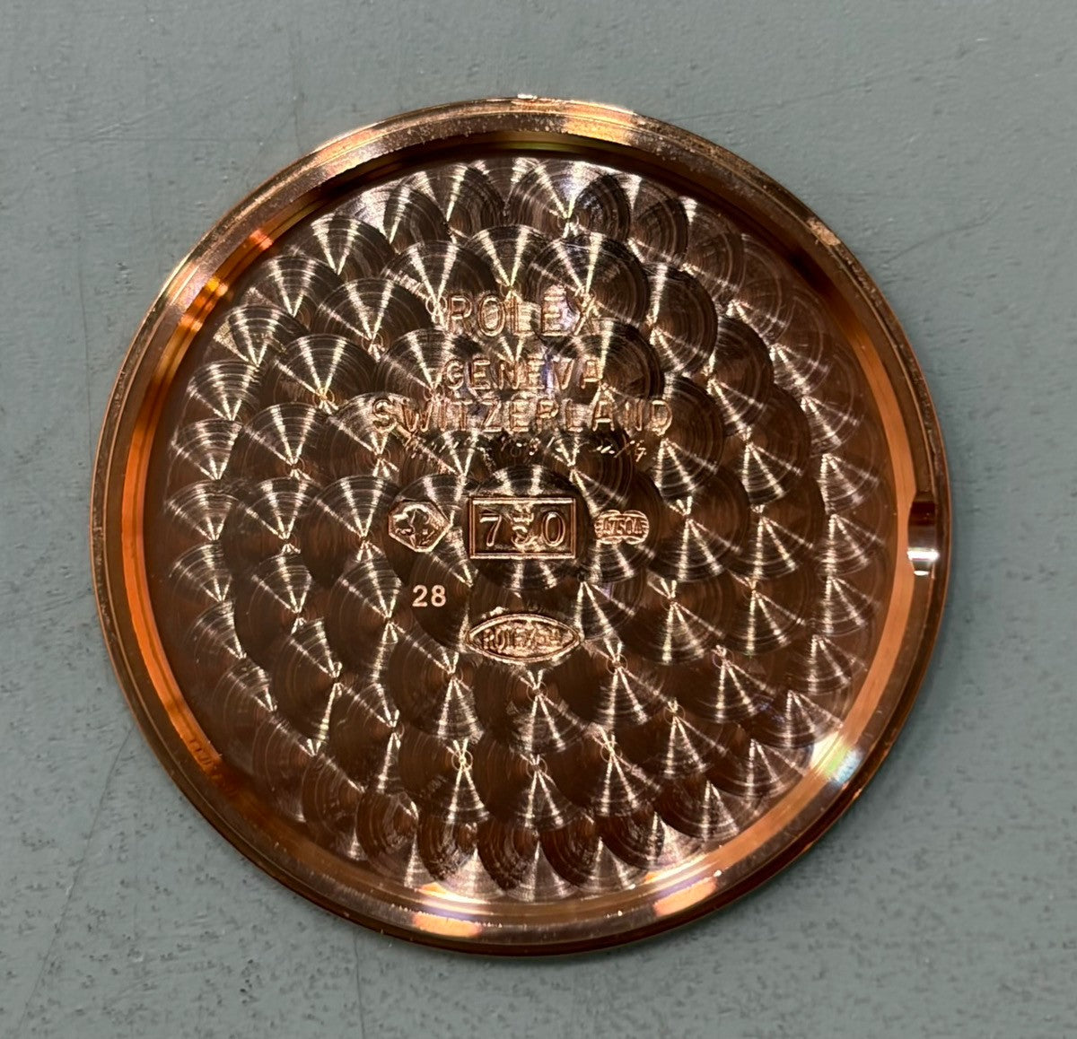 ロレックス チェリーニ 5115/8 手巻き Cal.1602 750YG 革 純正ピンバックル（750YG）シャンパン文字盤（SWISS MADE表記）箱 カードケース 保証書（2016年）オーバーホール済み