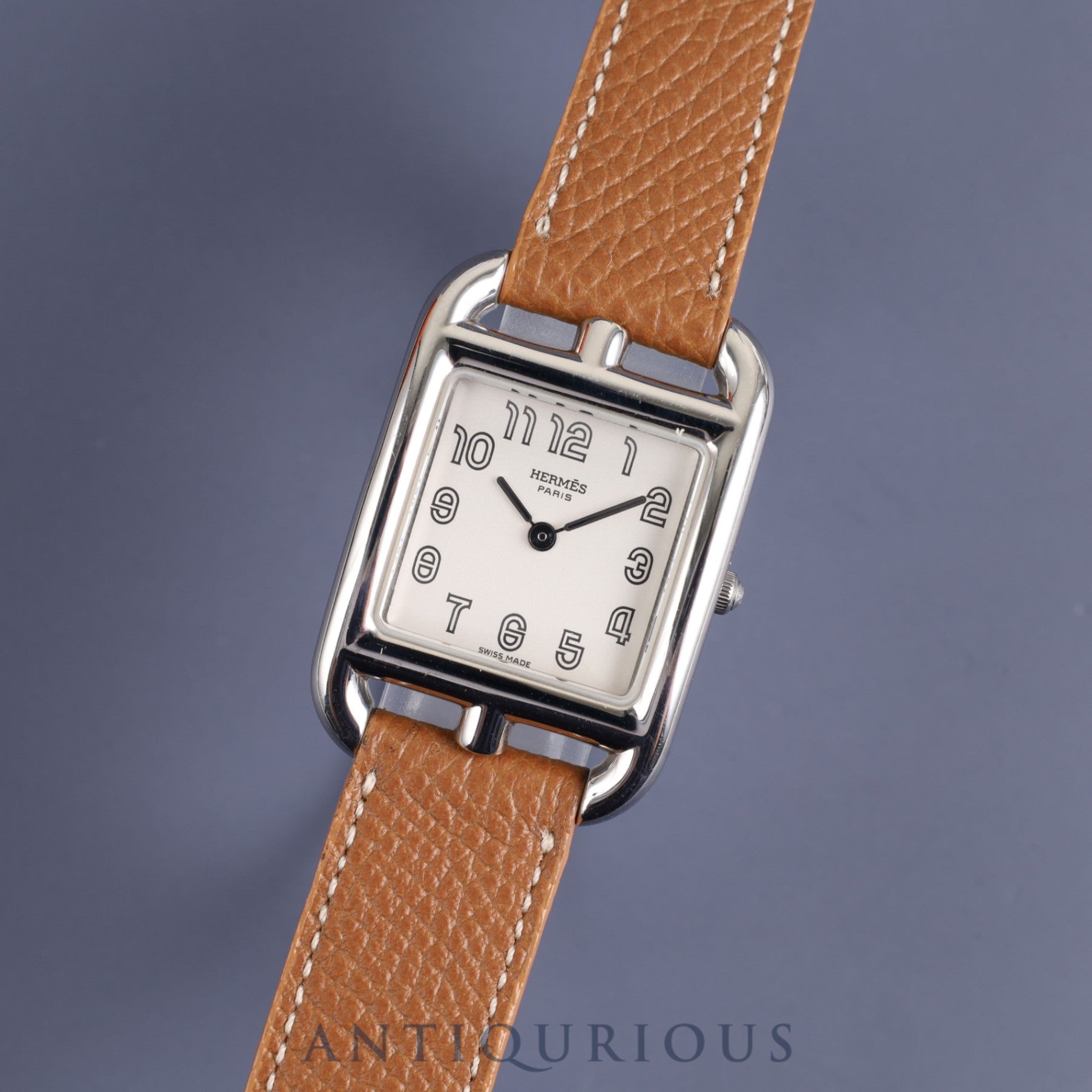 Hermes Cape Cod CC1.210 Quartz Cal.976.001 SS Leather Genuine Buckle (SS) White Dial 23 x 33mm Box (watch base missing) Warranty (no date written) Genuine leather strap Overhauled