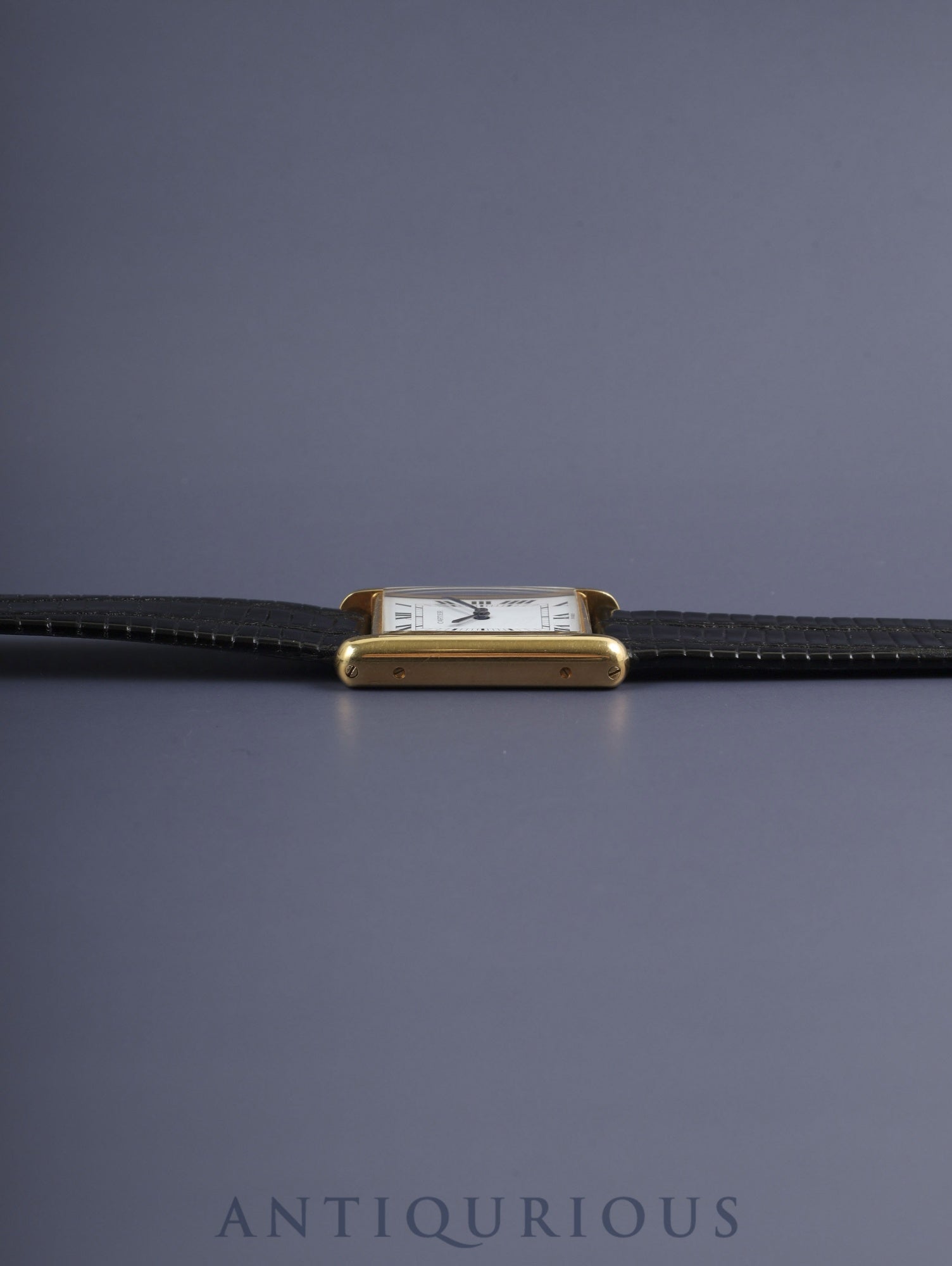 カルティエ タンクルイカルティエ LM 7808 手巻き Cal.ETA2512-1 / 78-1 750YG  純正尾錠（GP）ホワイトローマンPARIS文字盤 保証書 オーバーホール済み