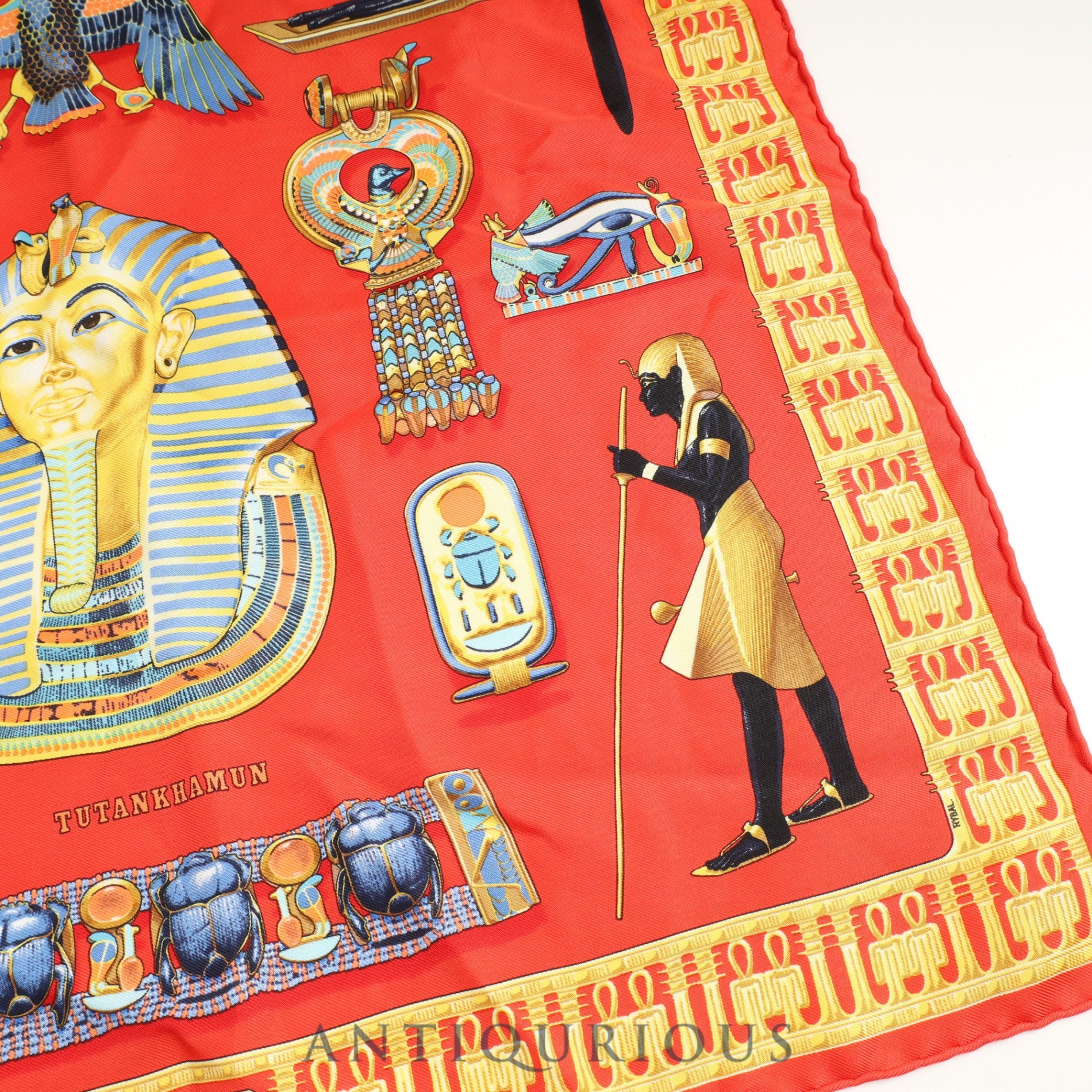 Hermes scarf Carre 45 TUTANKHAMUN