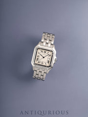 Cartier Panthere LM W25032F5 / 1300 Quartz Cal.87.04 SS SS White Roman Dial (SWISS marking) Overhauled