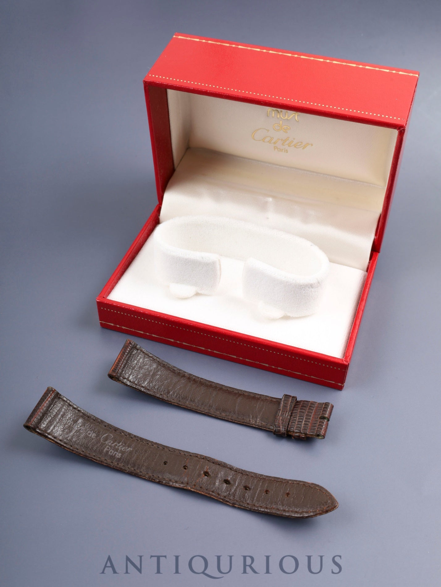 カルティエ マストタンク LM 6 81006 クォーツ 925 革 純正尾錠（GP）クロワゾネ文字盤 箱 カルティエブティックにてコンプリートサービス済み