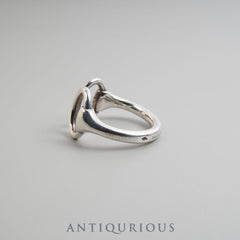 【HERMES】★Bague Nausicaa, grand modele シルバー リング HERMES】☆Bague Nausicaa, grand modele シルバー リング
