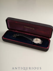 Tiffany Atlas SV Case L0640 Quartz Caliber 976.001 SV925 Genuine Leather Strap Genuine Stainless Steel Buckle Silver Dial Box Overhauled