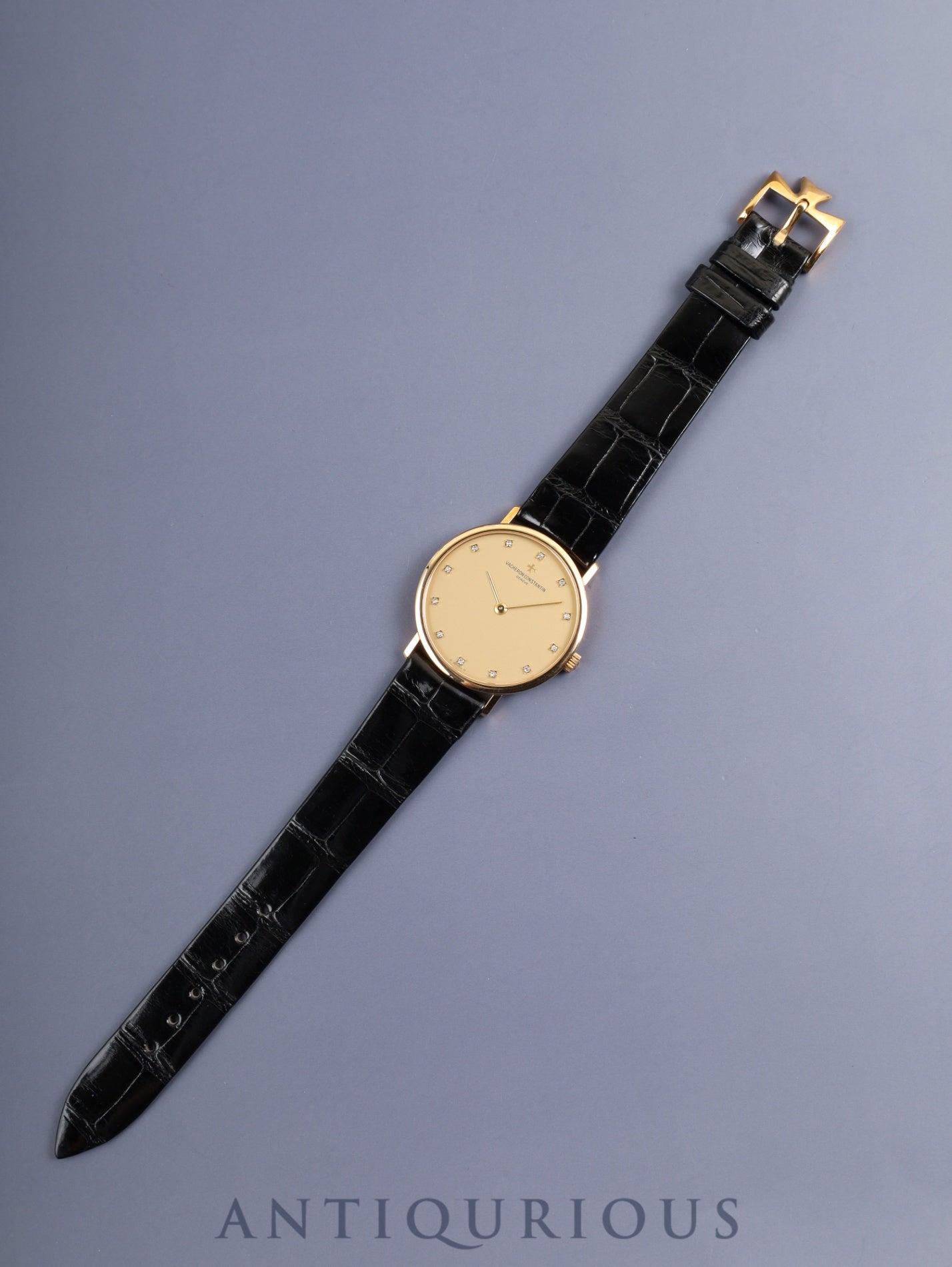 Vacheron Constantin Essential 31039 Manual Winding Cal.1132.2 750YG Original Leather Strap Original Pin Buckle (750YG) Champagne Dial (Diamond / Sigma Dial) Box Case Overhauled