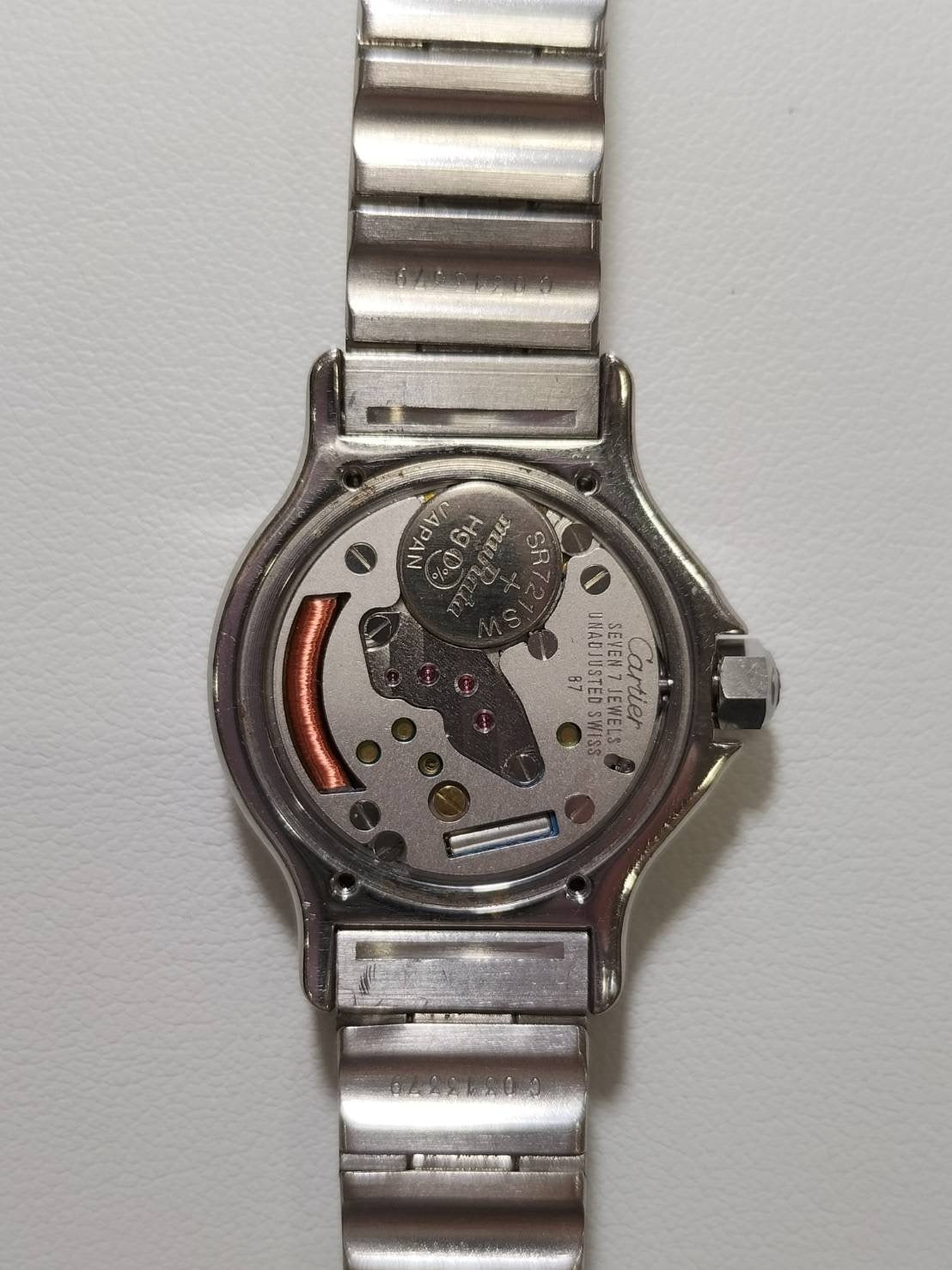 カルティエ サントス オクタゴン SM W2001683 / 187903 クォーツ Cal.87 SS/YG SS/YG アイボリーローマン文字盤（SWISS表記） 箱 冊子 保証書（1990年） オーバーホール済み
