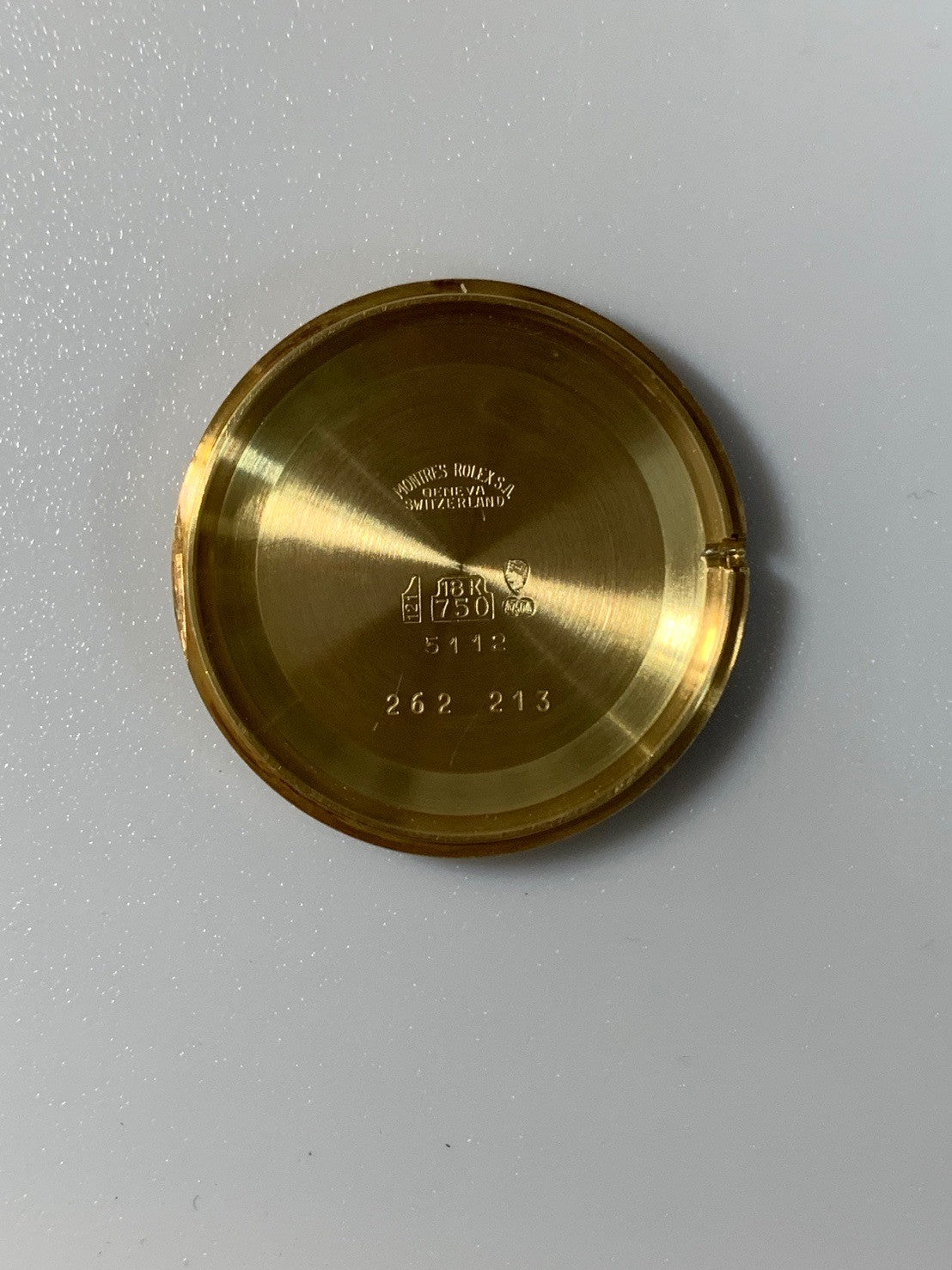 ロレックス チェリーニ 5112 手巻き Cal.1601 750YG 革 純正ピンバックル（750YG） シャンパン文字盤 L番台 保証書（1990年） オーバーホール済み