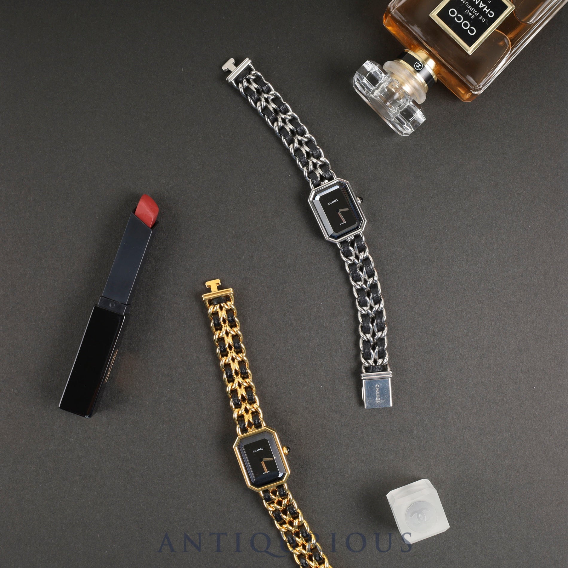 Chanel Premiere M H0001 Quartz Cal.976.001 SS SS/Leather Black Dial Box Overhauled