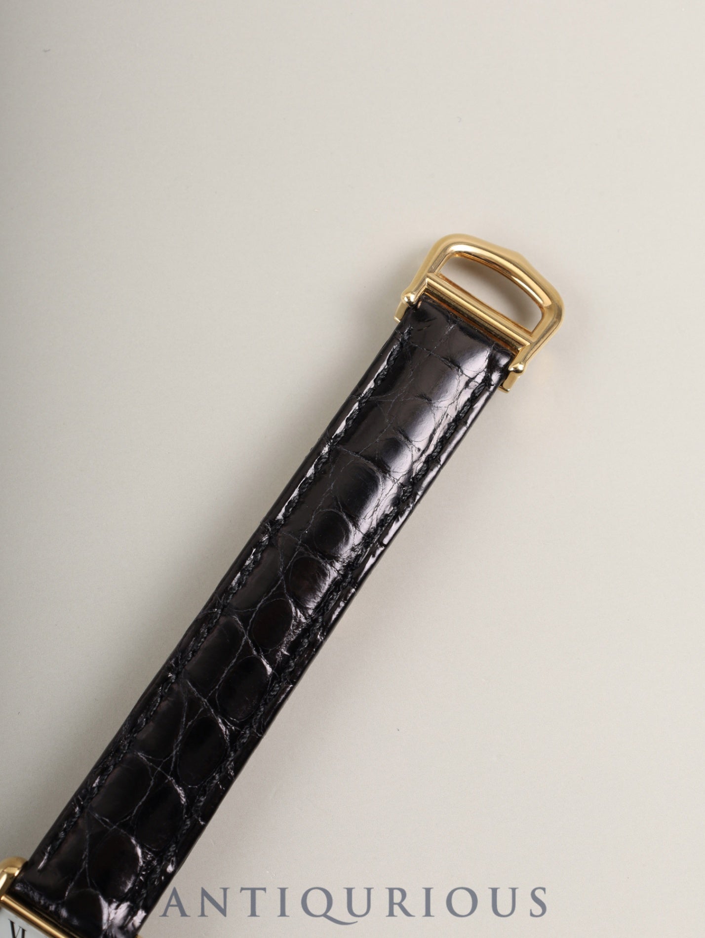 カルティエ マストタンク SM 5057001 クォーツ Cal.- SV925 革 純正Dバックル（GP）オパラン文字盤（SWISS表記）箱 冊子 保証書（1995年）カルティエブティックにてコンプリートサービス済み