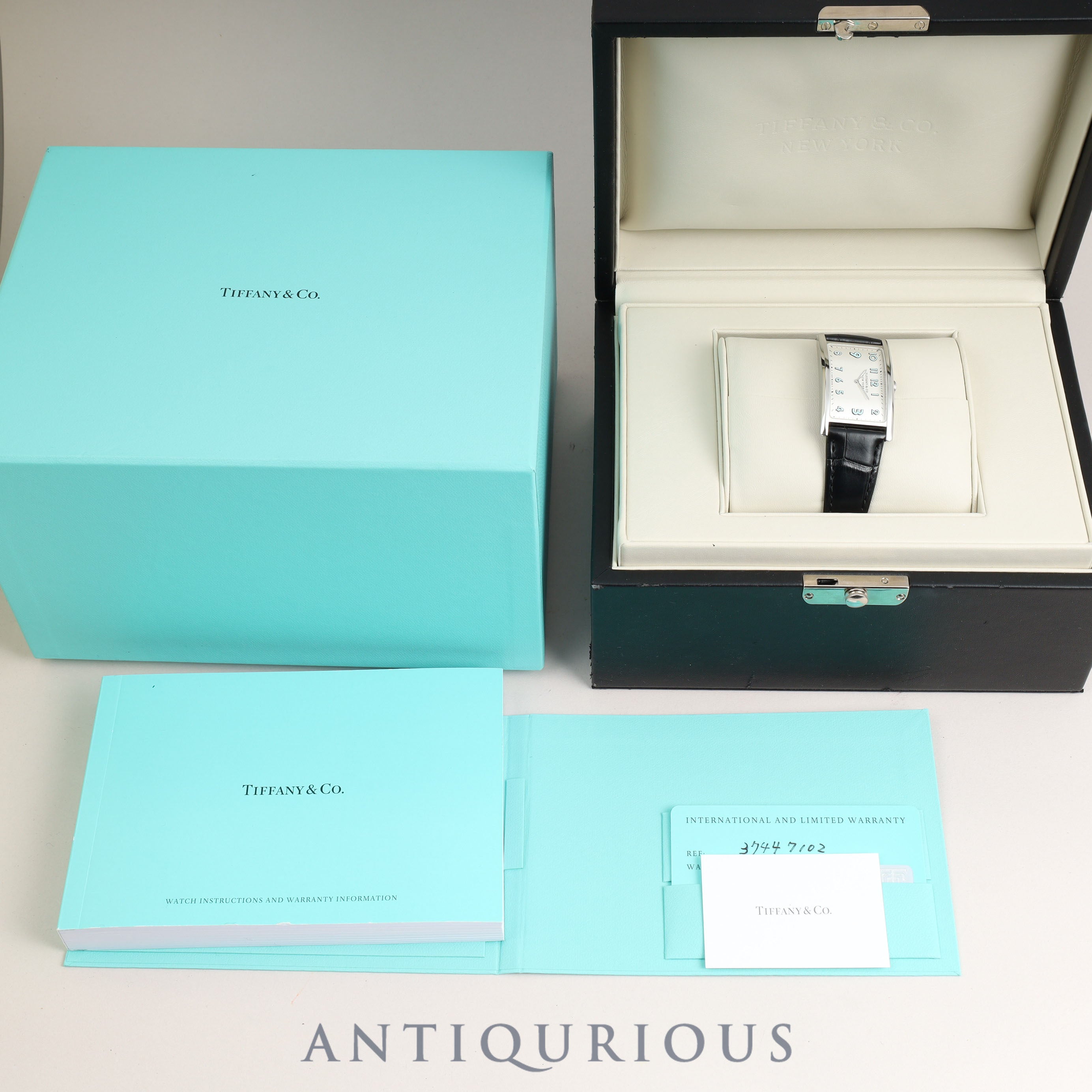 Tiffany East West 37447102 box and warranty card