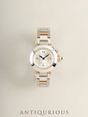 Cartier Miss Pasha WJ124020 / 2973 Quartz Cal.157 SS/PG SS/PG Silver Arabic 8P Diamond Dial (SWISS MADE marking) Warranty (2012) Overhauled
