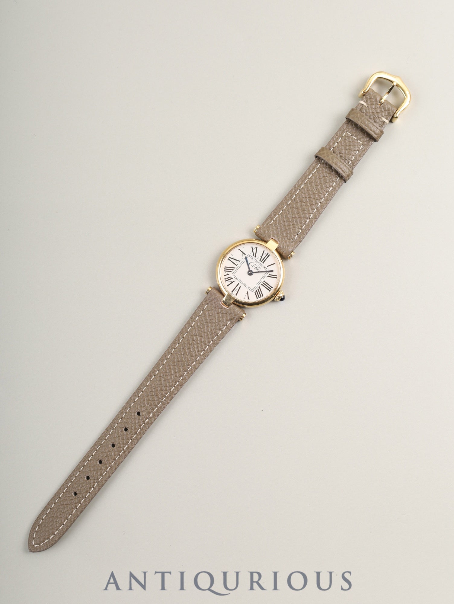 カルティエ マスト ヴァンドーム VLC SM W1005354 / 1851 クォーツ Cal.90 SV925 革 純正尾錠（GP）オパラン文字盤 箱 冊子 保証書（2000年） オーバーホール済み