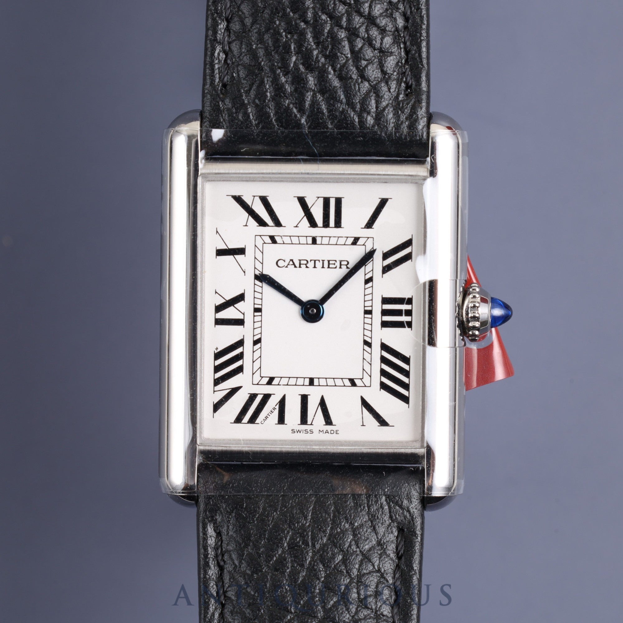 Cartier Tank Must LM WSTA0041 / 4323 Quartz SS Genuine leather strap Genuine buckle (SS) Silver Roman dial Box Warranty (2023)