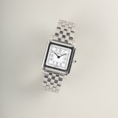 ティファニー クラシックスクエア 525.1033 クォーツ Cal.901.001 SS SS ホワイトアラビア文字盤 オーバーホール済み