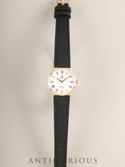 ロレックス チェリーニ 3810 手巻き Cal.1600 750YG 革 純正ピンバックル（GP）ホワイトローマン 26番（1968年）純正レザーベルト付き オーバーホール済み