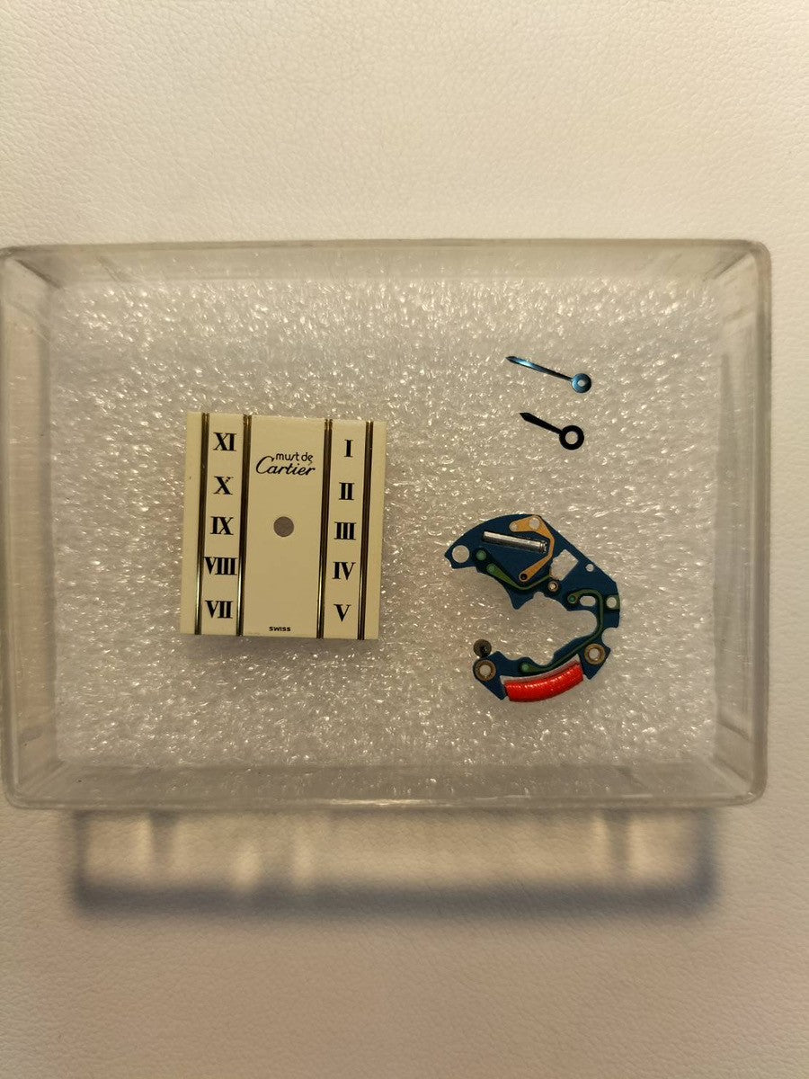 カルティエ マストタンク SM W1003053/5057001 クォーツ Cal.057 SV925 革 純正尾錠（GP）ストレートローマン文字盤 1982年頃～1995年頃 保証書（無記載）オーバーホール済み