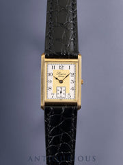 Longines 150th Anniversary Model 5150 976 Quartz Movement Cal. L976.2 Stainless Steel/GP Leather Strap with Aftermarket Buckle (GP) White and Gold Dial Overhauled