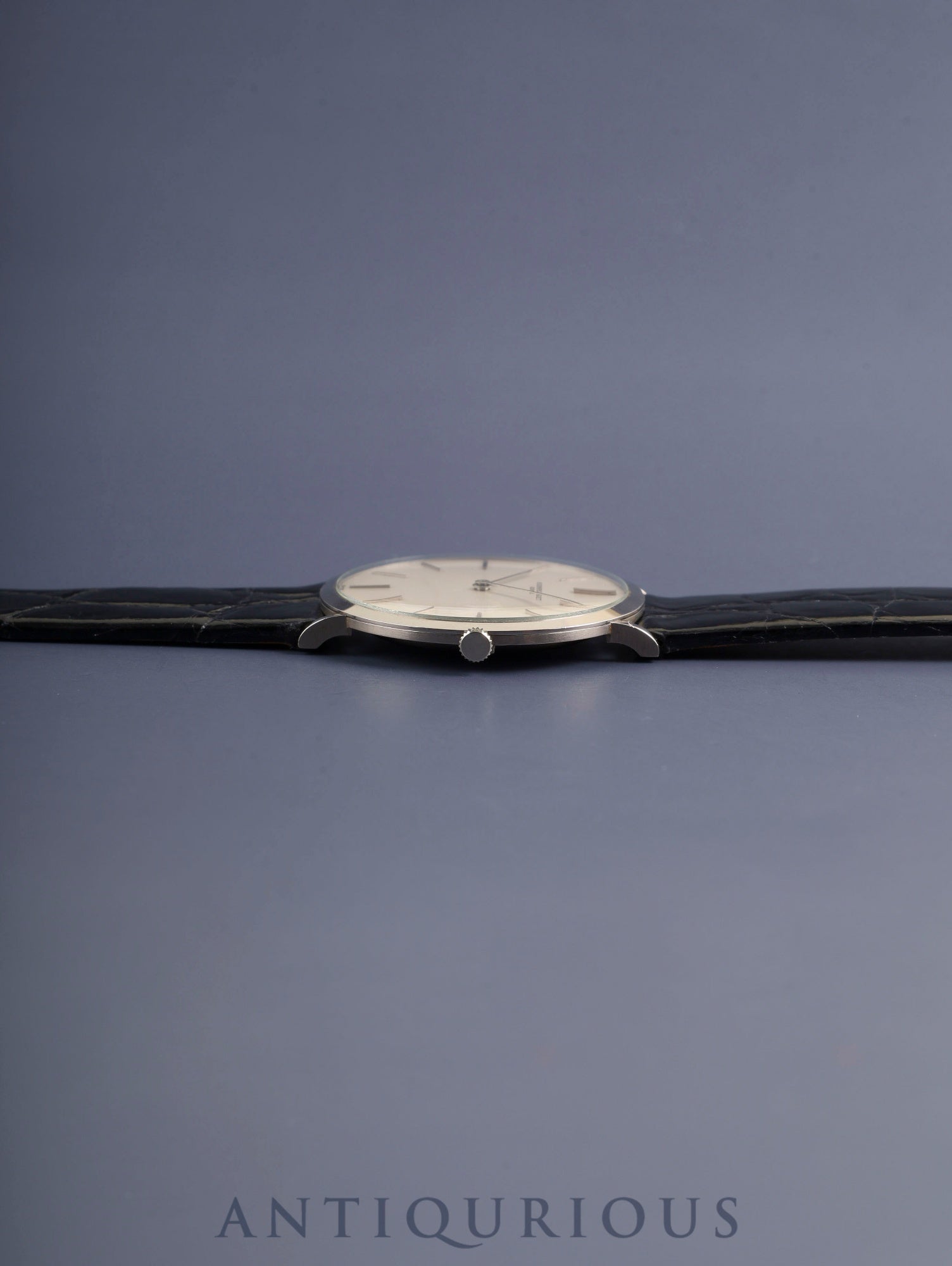 Audemars Piguet Round Manual Winding Cal.K2001 / 1A 750WG Leather Original Pin Buckle (750WG) Silver Dial Overhauled