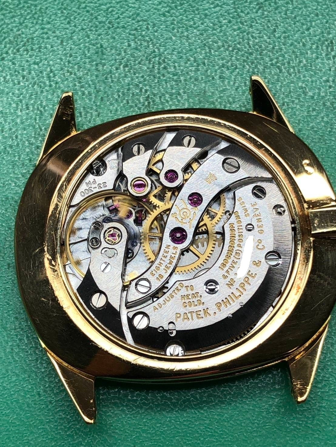 PATEK・PHILIPPE パテック・フィリップ GOLDEN ELLIPSE ゴールデンエリプス 3545J GUBELIN ダブルネーム 手巻き Cal.23-300PM YG 革 ブルー文字盤 紙箱