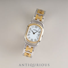 エルメス ラリー RA1.220 クォーツ Cal.976.001 SS/GP  SS/GP ホワイト文字盤 オーバーホール済み